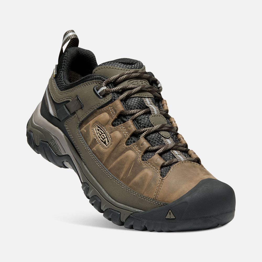 Keen Outdoor Ayakkabı Erkek Kahverengi/Zeytin Yeşili - Targhee Iii Waterproof Wide - Türkiye AVHL243